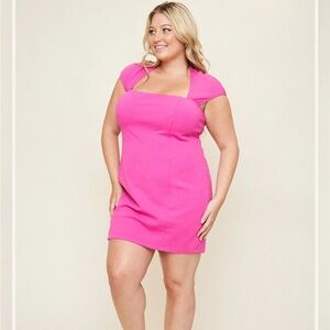 Hot Pink Mini Dress